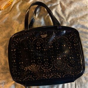 Victoria's Secret Black Laser-Cut Tote